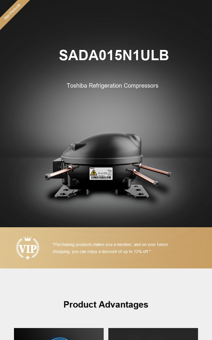 Toshiba Compressor SADA015N1ULB, technical parameters pdf, structure diagram